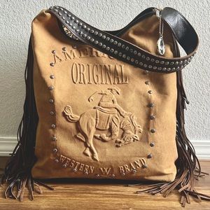 Raviani American Original Canvas Fringe Bag Tote